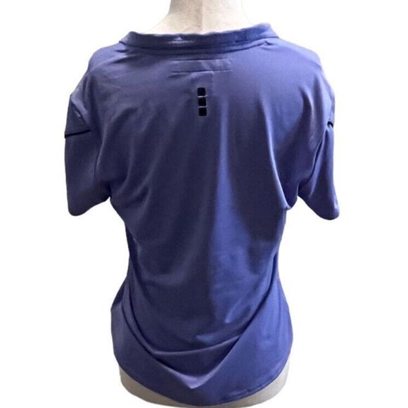 Jamie Sadock Top Womens S Purple With Black Golf Short Sleeve V Neck Polo Shirt - Picture 4 of 7